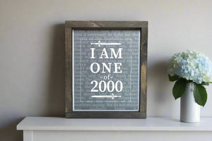 SP1022 - I Am 1 of 2000