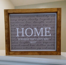 Load image into Gallery viewer, HOME is where they love you most -Fam2012