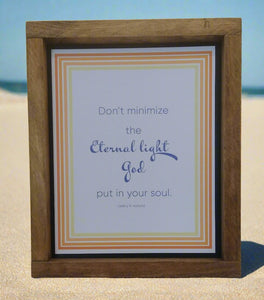 Don't Minimize the Eternal Light - Sp2033