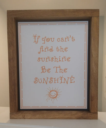 If You Can't Find the Sunshine - M2026