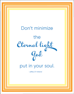 Don't Minimize the Eternal Light - Sp2033