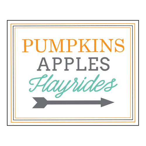 F1003 - Pumpkins Apples Hayrides