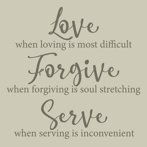 LM1002 - LOVE FORGIVE SERVE